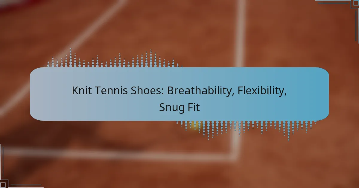 Knit Tennis Shoes: Breathability, Flexibility, Snug Fit